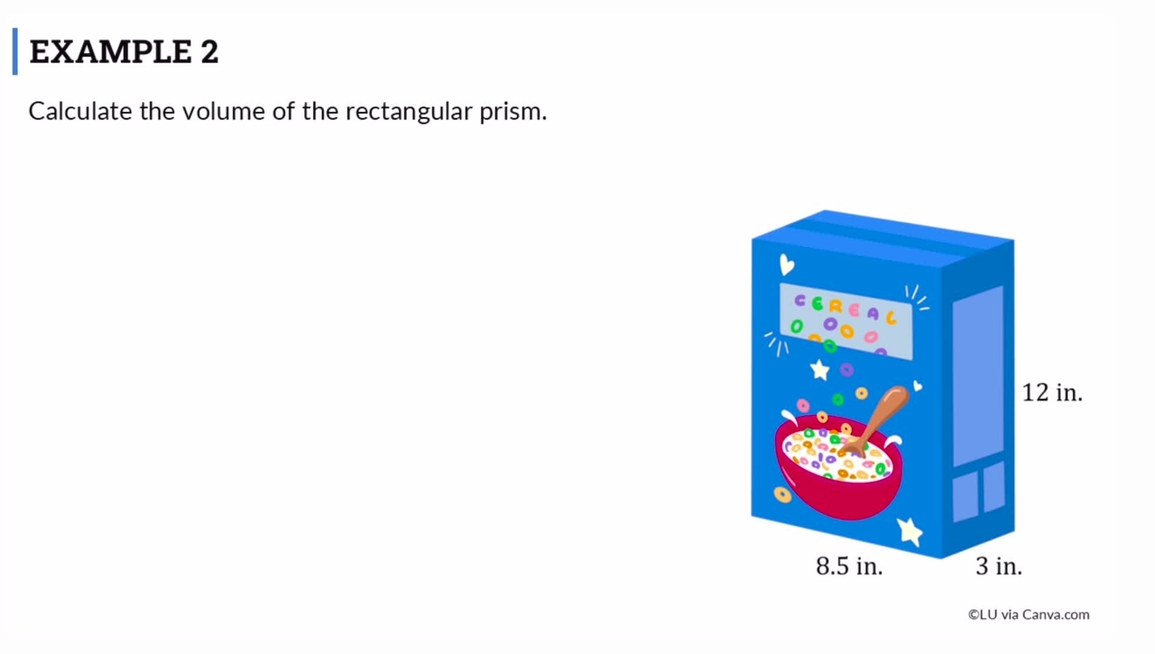 Finding Volume of Prisms (Segment 3)