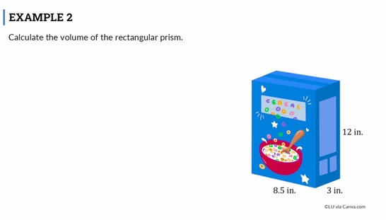 Finding Volume of Prisms (Segment 3)
