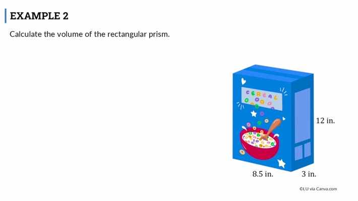 Finding Volume of Prisms (Segment 3)