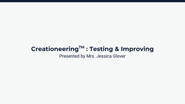 Lesson 4: Creationeering Cycle