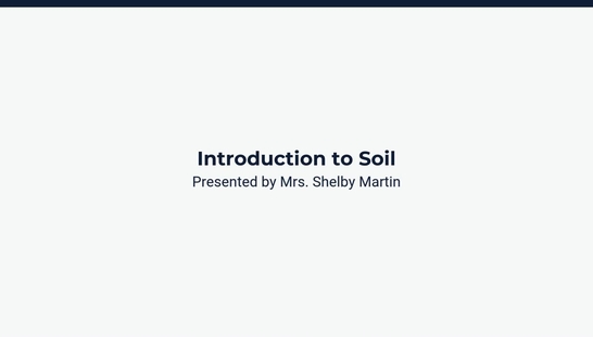 Introduction to Soil