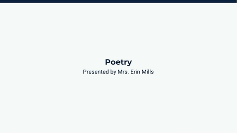 Thumbnail for Poetry