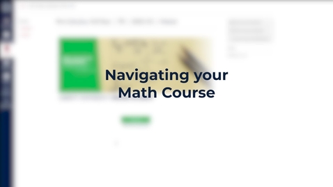 Thumbnail for Navigating Your Math Course (Pre-Calculus) (TR)