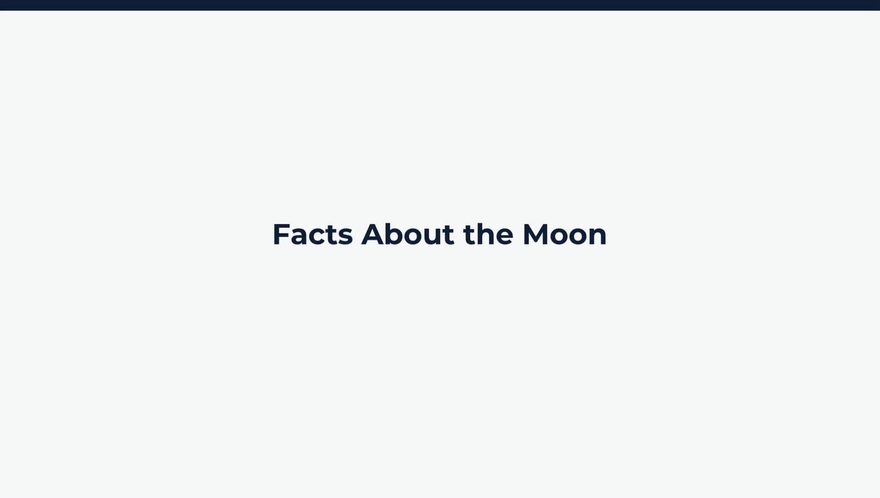 Facts About the Moon