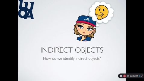 Thumbnail for Identifying Indirect Objects