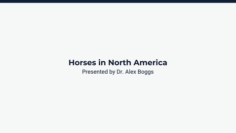 Thumbnail for Horses in North America