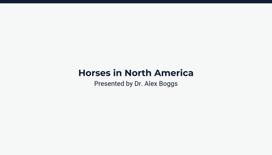 Horses in North America
