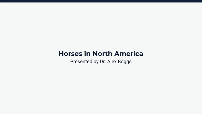 Horses in North America