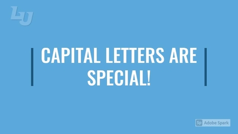 Thumbnail for Capitalization