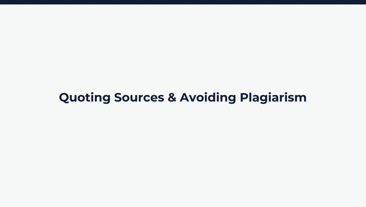 Lesson: Plagiarism and Artificial Intelligence