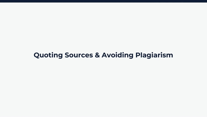 Lesson: Plagiarism and Artificial Intelligence