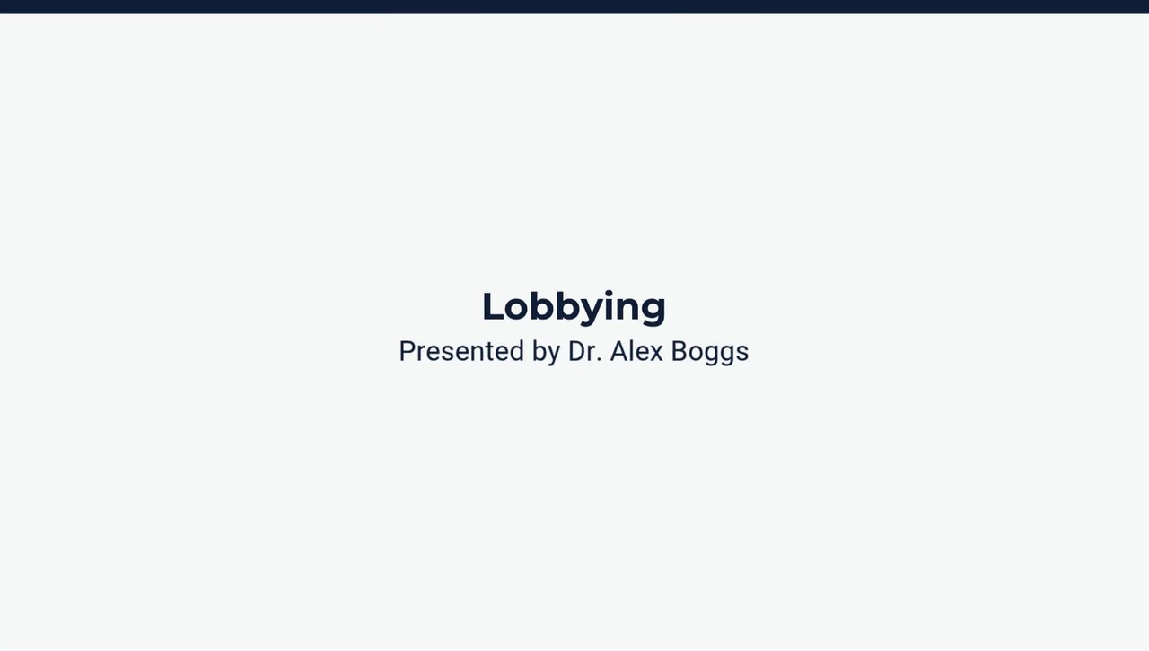 Lobbying