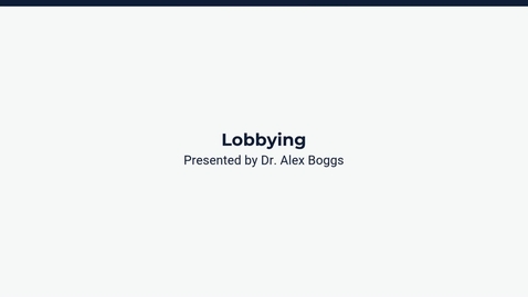 Thumbnail for Lobbying