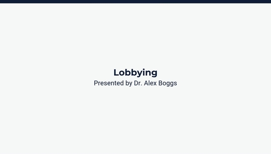 Lobbying