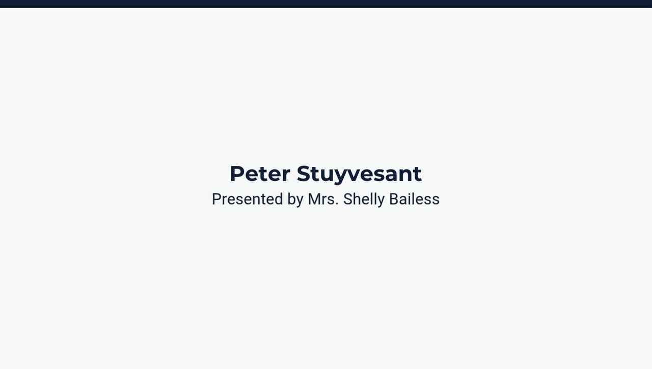 Peter Stuyvesant