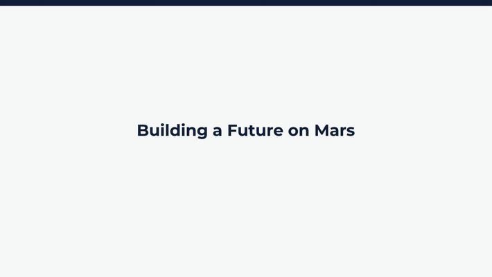 Future on Mars