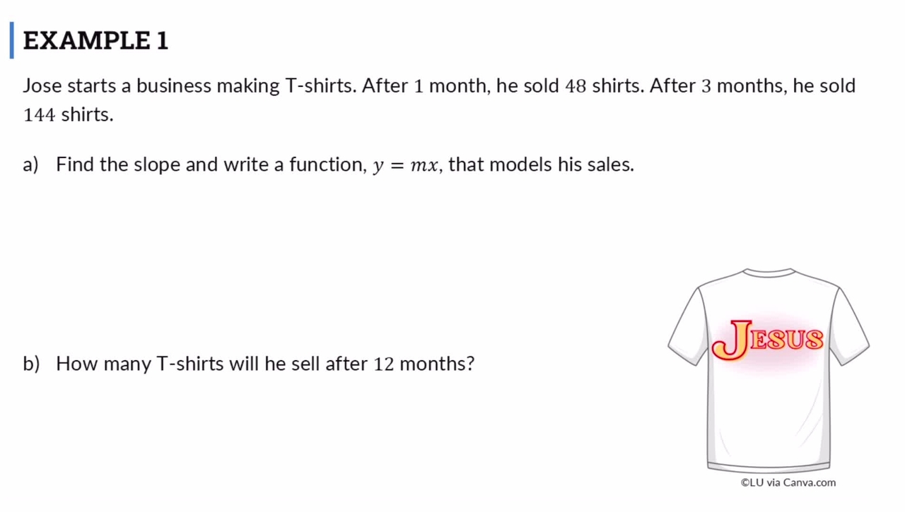 Lesson: Slope Word Problems (SR1)