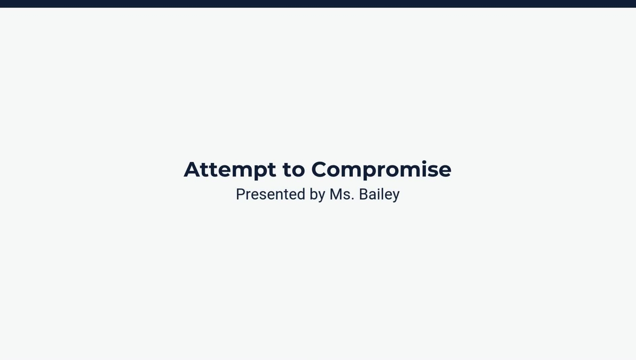 Lesson 3: Attempt to Compromise