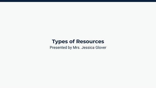 Lesson 2: Non Renewable Resources