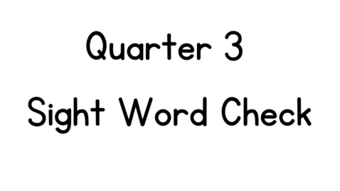 Thumbnail for Assignment: Reading Log &amp; Sight Word Check Submission