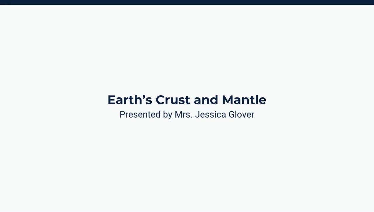 Lesson 4: Modeling the Crust &amp; Mantle