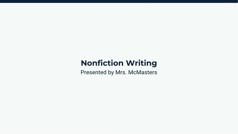Thumbnail for Nonfiction Writing