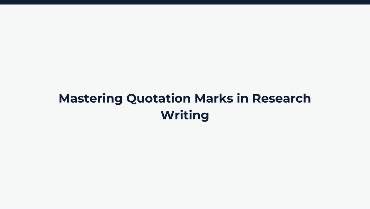 Lesson: Research Day and Quotation Marks Review
