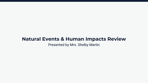 Thumbnail for Lesson 2: Human Impact Review