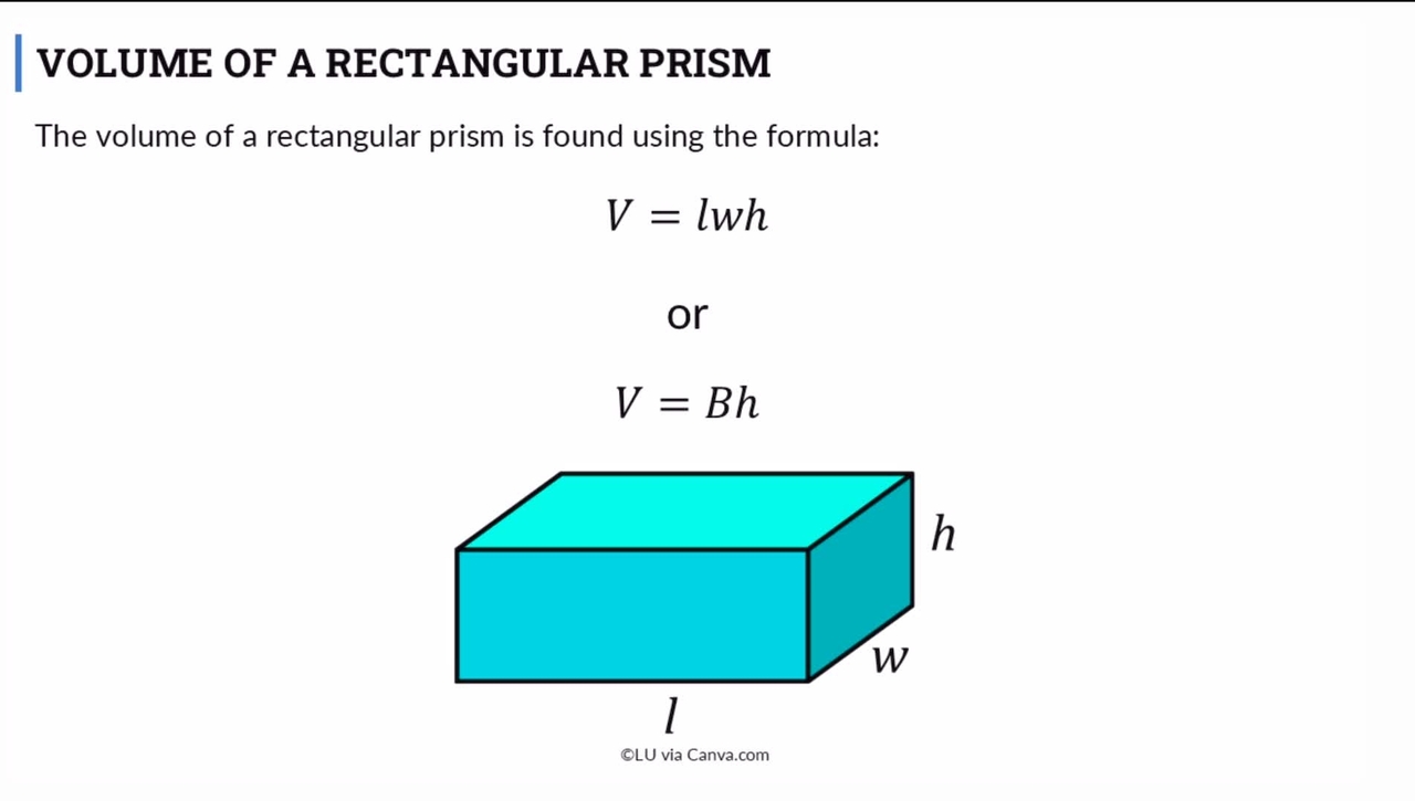 Finding Volume of Prisms (Segment 2)