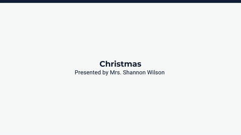 Thumbnail for Lesson 2: Christmas