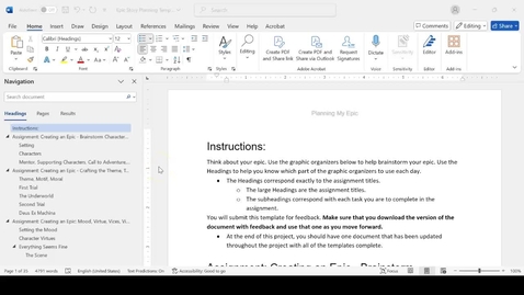Thumbnail for How to Use the Epic Story Template Overview