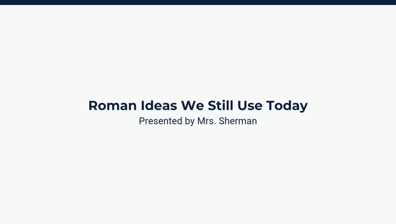 Lesson 3: Contributions and Impact of Rome