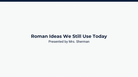 Thumbnail for Lesson 3: Contributions and Impact of Rome