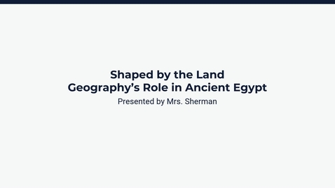 Thumbnail for Lesson 3: Ancient Egypt's Impact