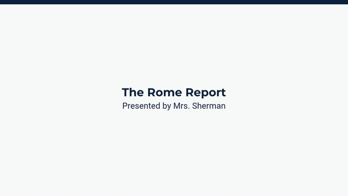 Lesson 1: Ancient Rome
