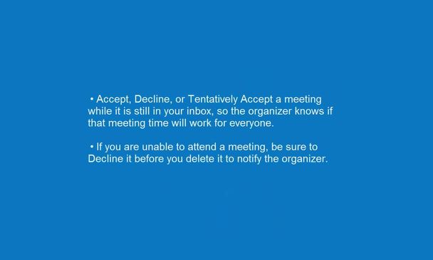 Respond To A Meeting Request Information Technology