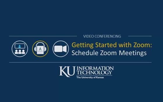 How To Schedule A Zoom Meeting Information Technology