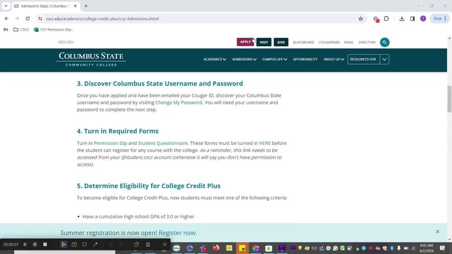 CSCC CCP Required Forms Video 4.16