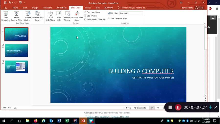 Getting Started with your PowerPoint Presentation