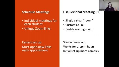 Thumbnail for entry Advising via Zoom Part 1 of 3: Set up &amp; Technical Tips