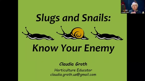 Thumbnail for entry Master Gardener Webinar Series - Slug Hunting