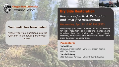 Thumbnail for entry Resources for private forestland risk reduction and post-fire restoration