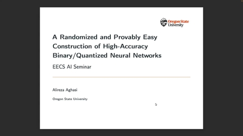 Thumbnail for AI Seminar 104: Alireza Aghasi