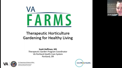 Thumbnail for entry Therapeutic Horticulture, Gardening for Healthy Living