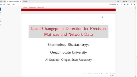 Thumbnail for AI Seminar 78: Sharmodeep Bhattacharyya
