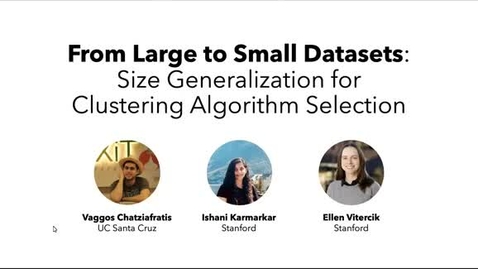 Thumbnail for AI Seminar 65: Ellen Vitercik