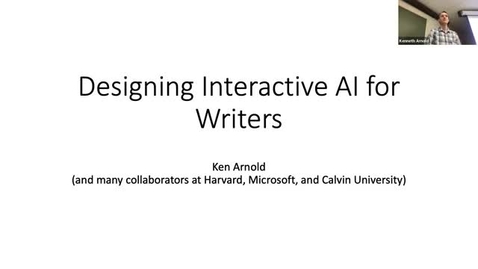 Thumbnail for AI Seminar 44: Ken Arnold