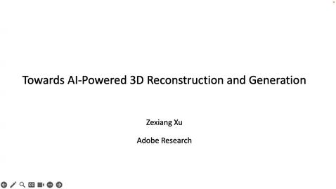 Thumbnail for entry AI Seminar 63: Zexiang Xu