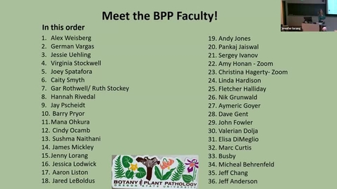 Thumbnail for BPP 2025 Fall Seminar: Meet the Faculty