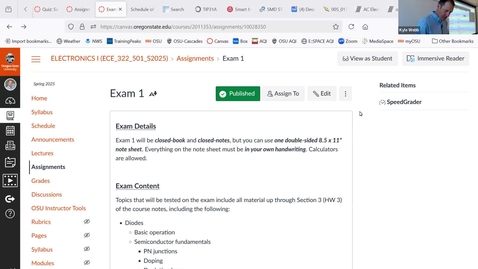Thumbnail for ECE 322 - Class  9 - 04/28/25